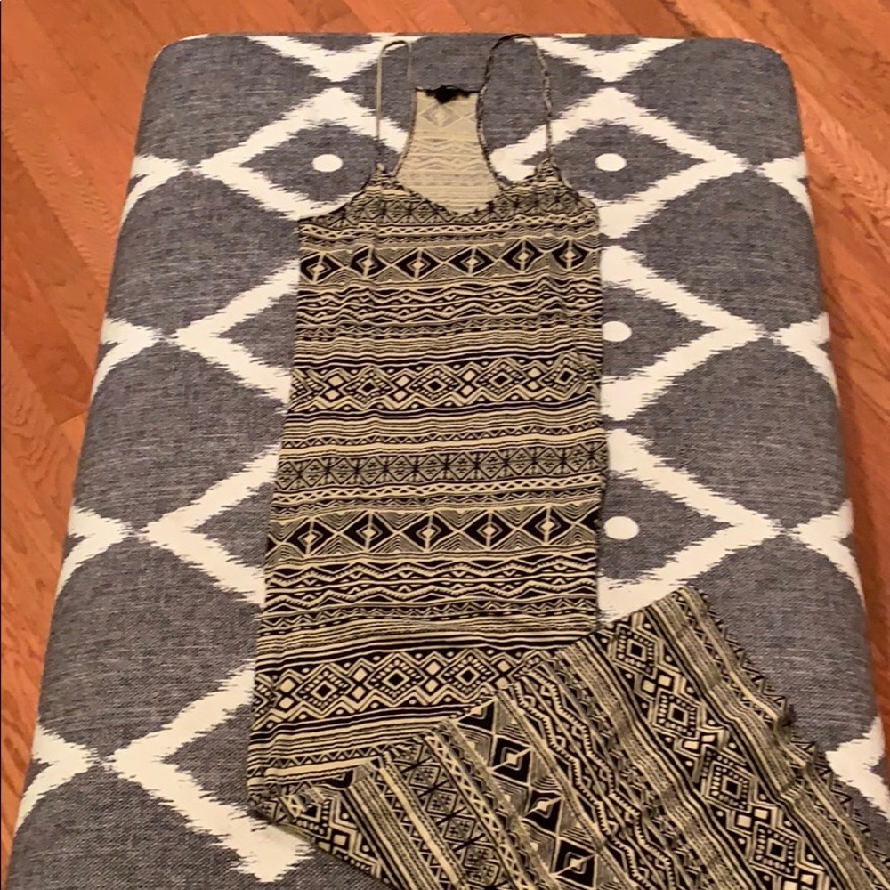 Tribal Print Maxi Dress